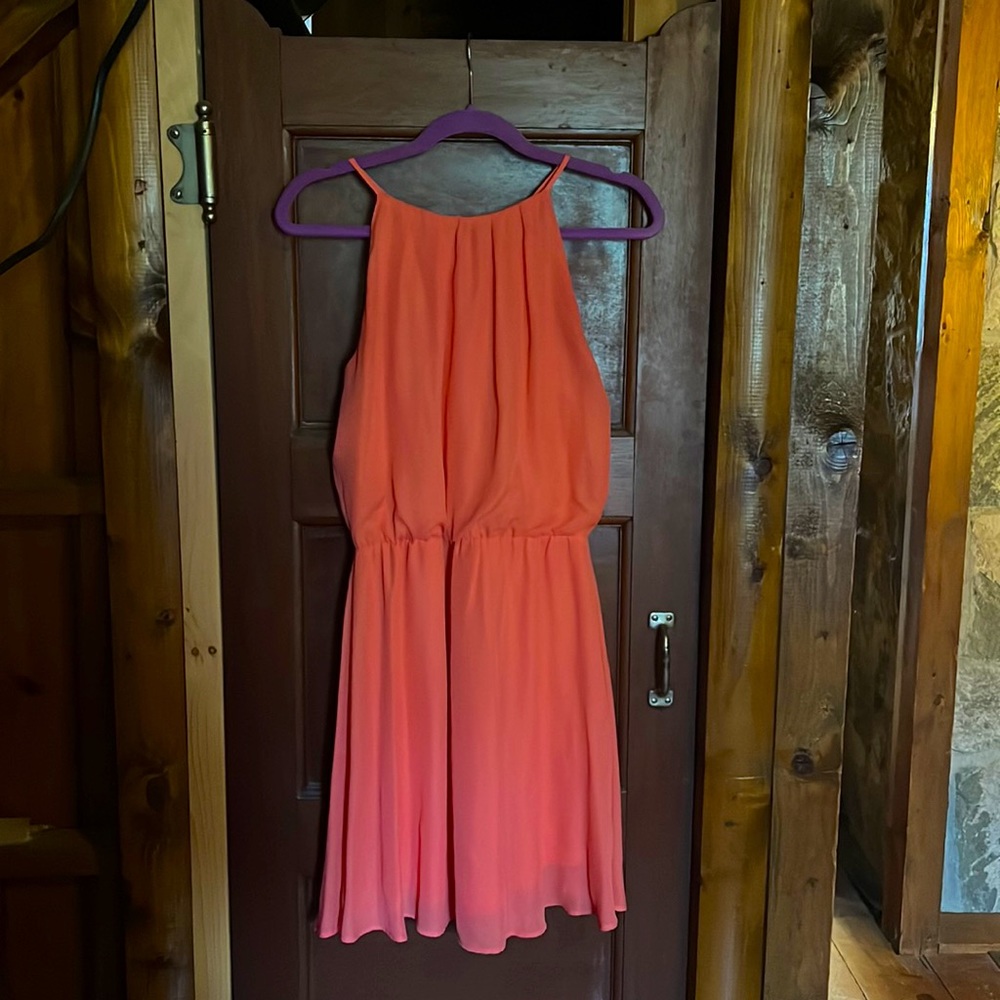 High neck cute summer dress
